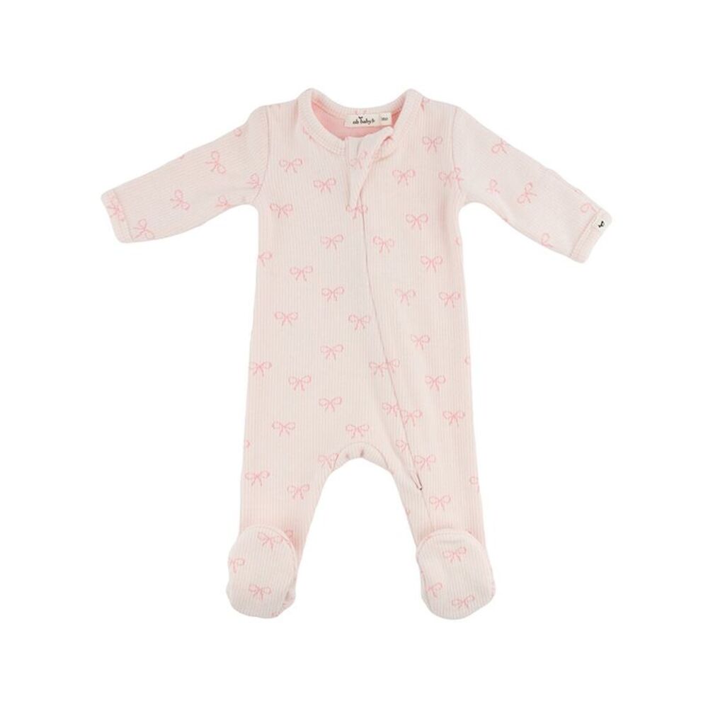 Oh Baby! Mini Bows Zipper Footie
